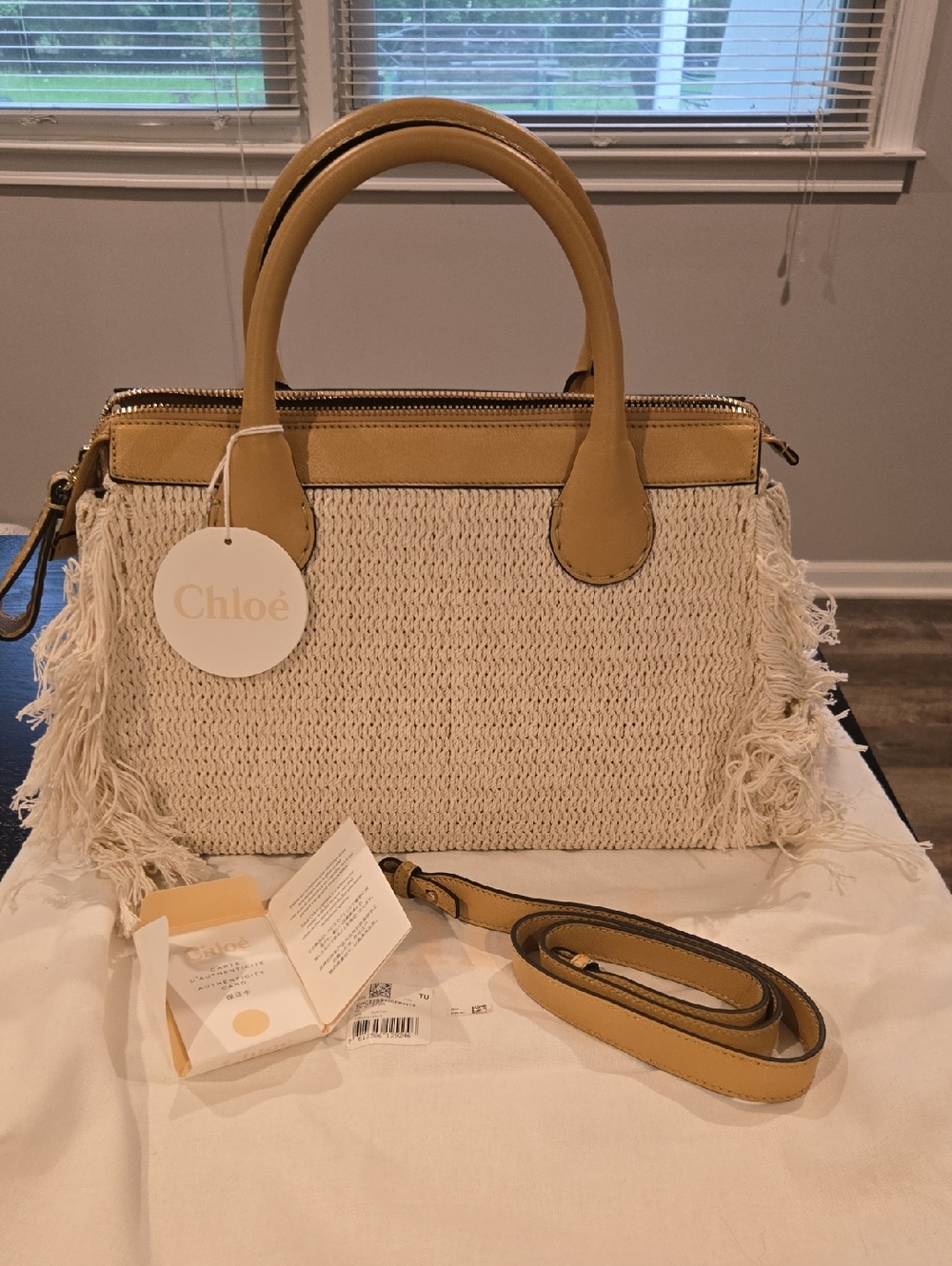 NWT! Chloe Edith Medium Fringe Day Bag - Picture 4 of 5